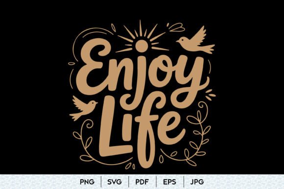 Enjoy Life SVG Quote Design Review for Real Embroidery