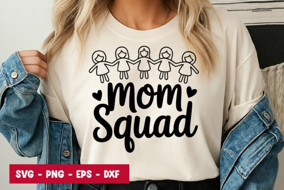 Mom Squad Quote Typography SVG PNG Review
