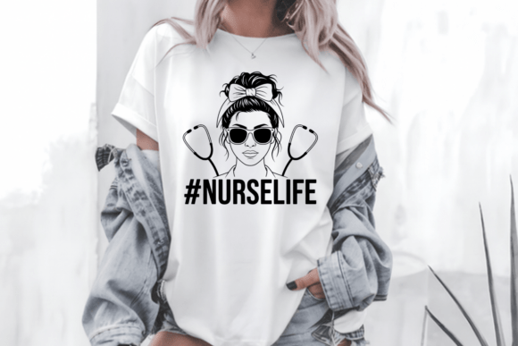 Nurses Life Nurse Quote Typography SVG Graphics for T-Shirt Designs