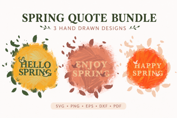Spring Quote Bundle SVG: Fresh Graphics for Seasonal Illustrations