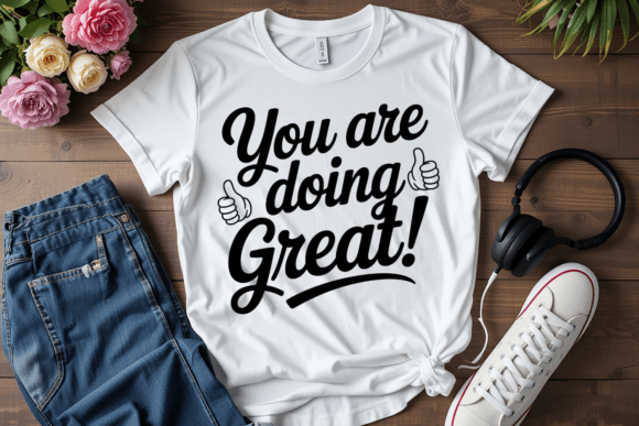 You Are Doing Great Quote PNG SVG Graphics for T-Shirt Designs